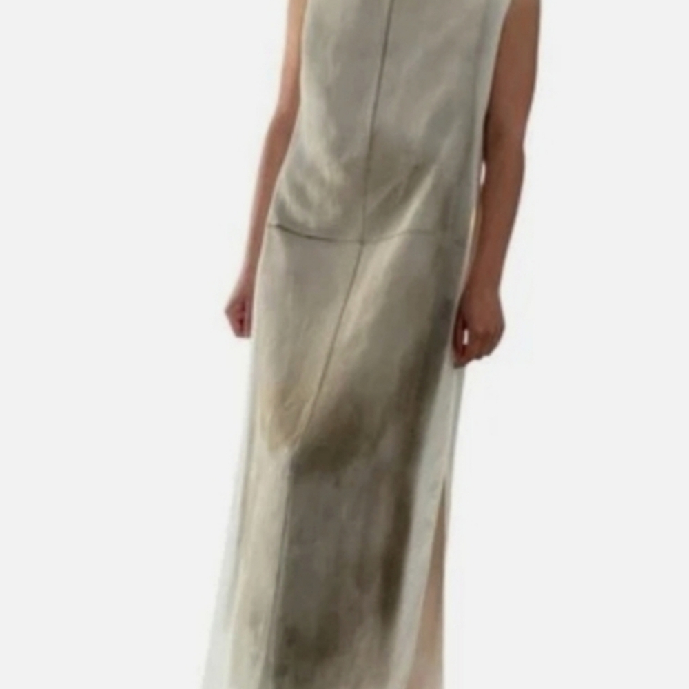 New Massimo Dutti Linen Blend Midi Dress - Picture 14 of 16